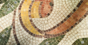 Colorful ceramic detail